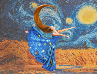Van Gogh Field Under Stars Fabric Backdrop-Fabric Photography Backdrop-Snobby Drops Fabric Backdrops for Photography, Exclusive Designs by Tara Mapes Photography, Enchanted Eye Creations by Tara Mapes, photography backgrounds, photography backdrops, fast shipping, US backdrops, cheap photography backdrops