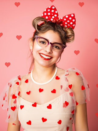 Adorabows Glitter Hearts Valentine bow headbands-Accessories-Snobby Drops Fabric Backdrops for Photography, Exclusive Designs by Tara Mapes Photography, Enchanted Eye Creations by Tara Mapes, photography backgrounds, photography backdrops, fast shipping, US backdrops, cheap photography backdrops