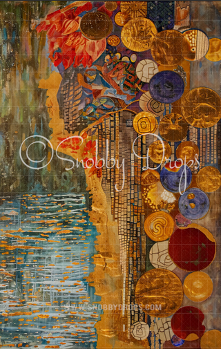Abstract Surreal Painterly Fine Art Fabric Backdrop Sweep-Fabric Photography Sweep-Snobby Drops Fabric Backdrops for Photography, Exclusive Designs by Tara Mapes Photography, Enchanted Eye Creations by Tara Mapes, photography backgrounds, photography backdrops, fast shipping, US backdrops, cheap photography backdrops