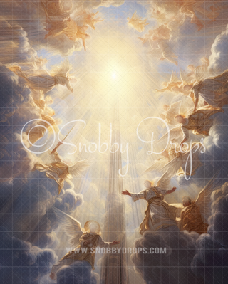 Angels Fresco Renaissance Goddess Fabric Backdrop-Fabric Photography Backdrop-Snobby Drops Fabric Backdrops for Photography, Exclusive Designs by Tara Mapes Photography, Enchanted Eye Creations by Tara Mapes, photography backgrounds, photography backdrops, fast shipping, US backdrops, cheap photography backdrops