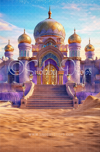 Arabian Palace Stairs Fabric Backdrop Sweep-Fabric Photography Sweep-Snobby Drops Fabric Backdrops for Photography, Exclusive Designs by Tara Mapes Photography, Enchanted Eye Creations by Tara Mapes, photography backgrounds, photography backdrops, fast shipping, US backdrops, cheap photography backdrops