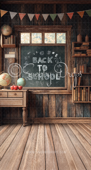 Back to School Classroom Fabric Backdrop Sweep-Fabric Photography Sweep-Snobby Drops Fabric Backdrops for Photography, Exclusive Designs by Tara Mapes Photography, Enchanted Eye Creations by Tara Mapes, photography backgrounds, photography backdrops, fast shipping, US backdrops, cheap photography backdrops