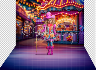Carnival Dreams Fabric or Rubber Backed Floor-Floor-Snobby Drops Fabric Backdrops for Photography, Exclusive Designs by Tara Mapes Photography, Enchanted Eye Creations by Tara Mapes, photography backgrounds, photography backdrops, fast shipping, US backdrops, cheap photography backdrops