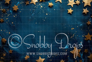 Cerulean Star Fabric Newborn Fabric Wee Drop-Fabric Photography Backdrop-Snobby Drops Fabric Backdrops for Photography, Exclusive Designs by Tara Mapes Photography, Enchanted Eye Creations by Tara Mapes, photography backgrounds, photography backdrops, fast shipping, US backdrops, cheap photography backdrops