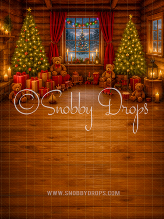 Christmas Eve Christmas Fabric Backdrop Sweep-Fabric Photography Sweep-Snobby Drops Fabric Backdrops for Photography, Exclusive Designs by Tara Mapes Photography, Enchanted Eye Creations by Tara Mapes, photography backgrounds, photography backdrops, fast shipping, US backdrops, cheap photography backdrops