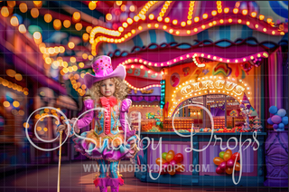 Circus Dreams Blurred Bokeh Carnival Fabric Backdrop-Fabric Photography Backdrop-Snobby Drops Fabric Backdrops for Photography, Exclusive Designs by Tara Mapes Photography, Enchanted Eye Creations by Tara Mapes, photography backgrounds, photography backdrops, fast shipping, US backdrops, cheap photography backdrops
