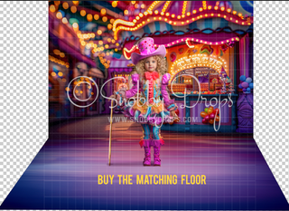 Circus Dreams Blurred Bokeh Carnival Fabric Backdrop-Fabric Photography Backdrop-Snobby Drops Fabric Backdrops for Photography, Exclusive Designs by Tara Mapes Photography, Enchanted Eye Creations by Tara Mapes, photography backgrounds, photography backdrops, fast shipping, US backdrops, cheap photography backdrops