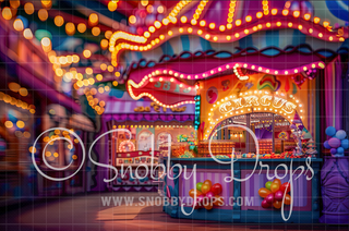 Circus Dreams Blurred Bokeh Carnival Fabric Backdrop-Fabric Photography Backdrop-Snobby Drops Fabric Backdrops for Photography, Exclusive Designs by Tara Mapes Photography, Enchanted Eye Creations by Tara Mapes, photography backgrounds, photography backdrops, fast shipping, US backdrops, cheap photography backdrops