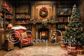 Classic Christmas Photography Backdrop-Fabric Photography Backdrop-Snobby Drops Fabric Backdrops for Photography, Exclusive Designs by Tara Mapes Photography, Enchanted Eye Creations by Tara Mapes, photography backgrounds, photography backdrops, fast shipping, US backdrops, cheap photography backdrops