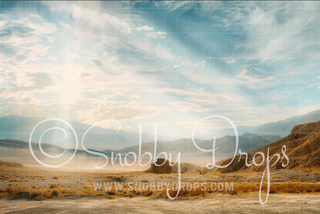 Desert Mountains Fabric Backdrop-Fabric Photography Backdrop-Snobby Drops Fabric Backdrops for Photography, Exclusive Designs by Tara Mapes Photography, Enchanted Eye Creations by Tara Mapes, photography backgrounds, photography backdrops, fast shipping, US backdrops, cheap photography backdrops