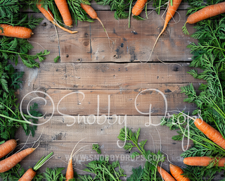 Easter Carrots Fabric Wee Drop-Fabric Photography Backdrop-Snobby Drops Fabric Backdrops for Photography, Exclusive Designs by Tara Mapes Photography, Enchanted Eye Creations by Tara Mapes, photography backgrounds, photography backdrops, fast shipping, US backdrops, cheap photography backdrops