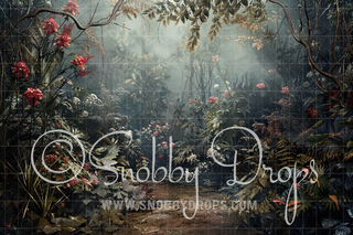 Fairy Forest Fabric Backdrop-Fabric Photography Backdrop-Snobby Drops Fabric Backdrops for Photography, Exclusive Designs by Tara Mapes Photography, Enchanted Eye Creations by Tara Mapes, photography backgrounds, photography backdrops, fast shipping, US backdrops, cheap photography backdrops
