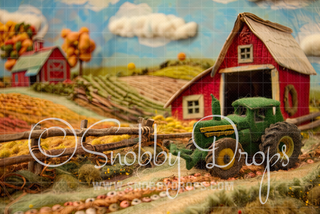 Feltsy Farm Felted Style Fabric Backdrop-Fabric Photography Backdrop-Snobby Drops Fabric Backdrops for Photography, Exclusive Designs by Tara Mapes Photography, Enchanted Eye Creations by Tara Mapes, photography backgrounds, photography backdrops, fast shipping, US backdrops, cheap photography backdrops