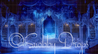 Frozen Castle Library Fabric Event Backdrop-Fabric Photography Backdrop-Snobby Drops Fabric Backdrops for Photography, Exclusive Designs by Tara Mapes Photography, Enchanted Eye Creations by Tara Mapes, photography backgrounds, photography backdrops, fast shipping, US backdrops, cheap photography backdrops