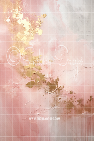 Gold and Pink Texture Fine Art Fabric Backdrop Sweep-Fabric Photography Sweep-Snobby Drops Fabric Backdrops for Photography, Exclusive Designs by Tara Mapes Photography, Enchanted Eye Creations by Tara Mapes, photography backgrounds, photography backdrops, fast shipping, US backdrops, cheap photography backdrops