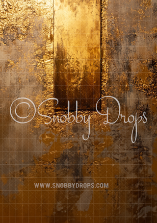 Gold on Gold Skinny-Drop-on-Drop Fine Art Fabric Backdrop Sweep-Skinny-Drop-on-Drop Fabric Backdrop Sweep-Snobby Drops Fabric Backdrops for Photography, Exclusive Designs by Tara Mapes Photography, Enchanted Eye Creations by Tara Mapes, photography backgrounds, photography backdrops, fast shipping, US backdrops, cheap photography backdrops