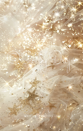 Gold Star Fine Art Fabric Backdrop Sweep-Fabric Photography Sweep-Snobby Drops Fabric Backdrops for Photography, Exclusive Designs by Tara Mapes Photography, Enchanted Eye Creations by Tara Mapes, photography backgrounds, photography backdrops, fast shipping, US backdrops, cheap photography backdrops