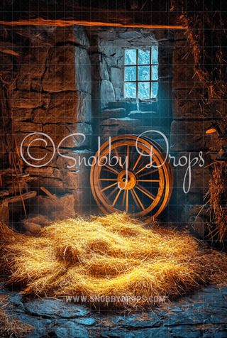 Golden Hay Room Rumplestiltskin Fabric Backdrop Sweep-Fabric Photography Sweep-Snobby Drops Fabric Backdrops for Photography, Exclusive Designs by Tara Mapes Photography, Enchanted Eye Creations by Tara Mapes, photography backgrounds, photography backdrops, fast shipping, US backdrops, cheap photography backdrops