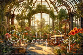 Greenhouse Fabric Backdrop-Fabric Photography Backdrop-Snobby Drops Fabric Backdrops for Photography, Exclusive Designs by Tara Mapes Photography, Enchanted Eye Creations by Tara Mapes, photography backgrounds, photography backdrops, fast shipping, US backdrops, cheap photography backdrops