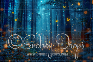 Magic Fairy Forest of Lights Fabric Backdrop-Fabric Photography Backdrop-Snobby Drops Fabric Backdrops for Photography, Exclusive Designs by Tara Mapes Photography, Enchanted Eye Creations by Tara Mapes, photography backgrounds, photography backdrops, fast shipping, US backdrops, cheap photography backdrops
