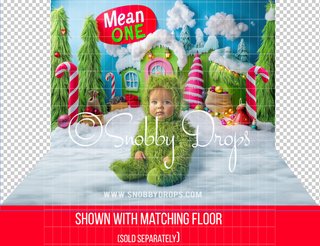 Mean "ONE" Cake Smash Photography Backdrop-Fabric Photography Backdrop-Snobby Drops Fabric Backdrops for Photography, Exclusive Designs by Tara Mapes Photography, Enchanted Eye Creations by Tara Mapes, photography backgrounds, photography backdrops, fast shipping, US backdrops, cheap photography backdrops