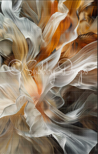 Neutrals Floral Dance Fine Art Floral Fabric Backdrop Sweep-Fabric Photography Sweep-Snobby Drops Fabric Backdrops for Photography, Exclusive Designs by Tara Mapes Photography, Enchanted Eye Creations by Tara Mapes, photography backgrounds, photography backdrops, fast shipping, US backdrops, cheap photography backdrops