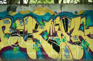 Painted Graffiti Wall Yellow Fabric Backdrop-Fabric Photography Backdrop-Snobby Drops Fabric Backdrops for Photography, Exclusive Designs by Tara Mapes Photography, Enchanted Eye Creations by Tara Mapes, photography backgrounds, photography backdrops, fast shipping, US backdrops, cheap photography backdrops
