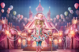 Painterly Pastel Circus Tent Fabric Backdrop-Fabric Photography Backdrop-Snobby Drops Fabric Backdrops for Photography, Exclusive Designs by Tara Mapes Photography, Enchanted Eye Creations by Tara Mapes, photography backgrounds, photography backdrops, fast shipping, US backdrops, cheap photography backdrops