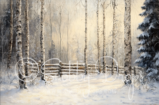 Painterly Pines in Snow Fabric Backdrop-Fabric Photography Backdrop-Snobby Drops Fabric Backdrops for Photography, Exclusive Designs by Tara Mapes Photography, Enchanted Eye Creations by Tara Mapes, photography backgrounds, photography backdrops, fast shipping, US backdrops, cheap photography backdrops