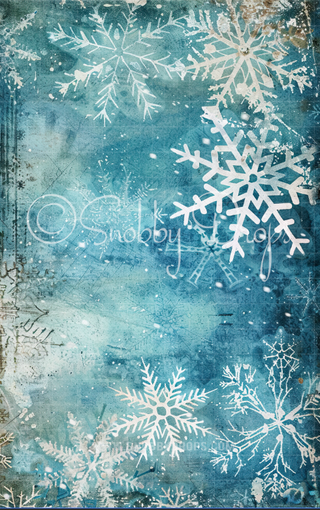 Painterly Snow Flakes Fine Art Fabric Backdrop Sweep-Fabric Photography Sweep-Snobby Drops Fabric Backdrops for Photography, Exclusive Designs by Tara Mapes Photography, Enchanted Eye Creations by Tara Mapes, photography backgrounds, photography backdrops, fast shipping, US backdrops, cheap photography backdrops