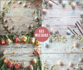 Pastel Easter Wee Quad-Wee Quad Rubber Photography Backdrop-Snobby Drops Fabric Backdrops for Photography, Exclusive Designs by Tara Mapes Photography, Enchanted Eye Creations by Tara Mapes, photography backgrounds, photography backdrops, fast shipping, US backdrops, cheap photography backdrops