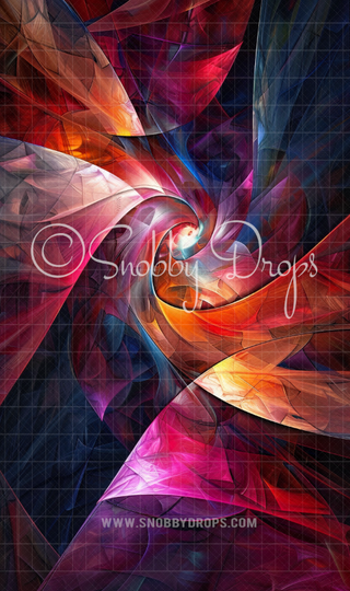 Purple and Red Abstract Fabric Backdrop Sweep-Fabric Photography Sweep-Snobby Drops Fabric Backdrops for Photography, Exclusive Designs by Tara Mapes Photography, Enchanted Eye Creations by Tara Mapes, photography backgrounds, photography backdrops, fast shipping, US backdrops, cheap photography backdrops