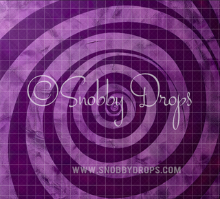 Purple Spiral Candy Factory Fabric Wee Drop-Fabric Photography Backdrop-Snobby Drops Fabric Backdrops for Photography, Exclusive Designs by Tara Mapes Photography, Enchanted Eye Creations by Tara Mapes, photography backgrounds, photography backdrops, fast shipping, US backdrops, cheap photography backdrops