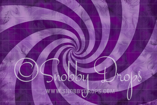 RTS Purple Spiral Fabric Backdrop-Fabric Photography Backdrop-Snobby Drops Fabric Backdrops for Photography, Exclusive Designs by Tara Mapes Photography, Enchanted Eye Creations by Tara Mapes, photography backgrounds, photography backdrops, fast shipping, US backdrops, cheap photography backdrops