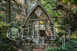 Spring Greenhouse Fabric Backdrop-Fabric Photography Backdrop-Snobby Drops Fabric Backdrops for Photography, Exclusive Designs by Tara Mapes Photography, Enchanted Eye Creations by Tara Mapes, photography backgrounds, photography backdrops, fast shipping, US backdrops, cheap photography backdrops