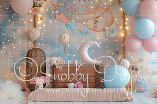 Stars and Lights Fabric Photography Backdrop-Fabric Photography Backdrop-Snobby Drops Fabric Backdrops for Photography, Exclusive Designs by Tara Mapes Photography, Enchanted Eye Creations by Tara Mapes, photography backgrounds, photography backdrops, fast shipping, US backdrops, cheap photography backdrops