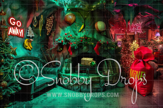 Whimsyville Cave Fireplace Fabric Backdrop-Fabric Photography Backdrop-Snobby Drops Fabric Backdrops for Photography, Exclusive Designs by Tara Mapes Photography, Enchanted Eye Creations by Tara Mapes, photography backgrounds, photography backdrops, fast shipping, US backdrops, cheap photography backdrops