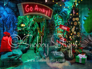 Whimsyville Go Away Arch Fabric Backdrop-Fabric Photography Backdrop-Snobby Drops Fabric Backdrops for Photography, Exclusive Designs by Tara Mapes Photography, Enchanted Eye Creations by Tara Mapes, photography backgrounds, photography backdrops, fast shipping, US backdrops, cheap photography backdrops