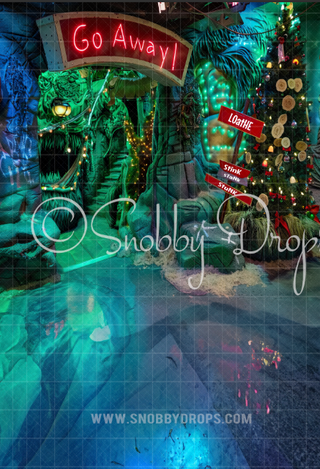 Whimsyville Go Away Cave Lair Fabric Backdrop Sweep-Fabric Photography Sweep-Snobby Drops Fabric Backdrops for Photography, Exclusive Designs by Tara Mapes Photography, Enchanted Eye Creations by Tara Mapes, photography backgrounds, photography backdrops, fast shipping, US backdrops, cheap photography backdrops