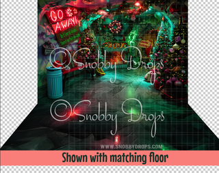 Whimsyville Onion Tree Cave Lair Fabric Backdrop-Fabric Photography Backdrop-Snobby Drops Fabric Backdrops for Photography, Exclusive Designs by Tara Mapes Photography, Enchanted Eye Creations by Tara Mapes, photography backgrounds, photography backdrops, fast shipping, US backdrops, cheap photography backdrops