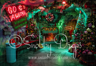 Whimsyville Onion Tree Cave Lair Fabric Backdrop-Fabric Photography Backdrop-Snobby Drops Fabric Backdrops for Photography, Exclusive Designs by Tara Mapes Photography, Enchanted Eye Creations by Tara Mapes, photography backgrounds, photography backdrops, fast shipping, US backdrops, cheap photography backdrops