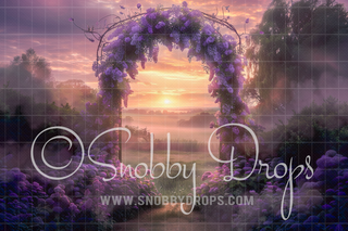 Wisteria Garden Arch Fabric Backdrop-Fabric Photography Backdrop-Snobby Drops Fabric Backdrops for Photography, Exclusive Designs by Tara Mapes Photography, Enchanted Eye Creations by Tara Mapes, photography backgrounds, photography backdrops, fast shipping, US backdrops, cheap photography backdrops