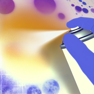 DIY Gradient Effect with Spray Paint on Fabric