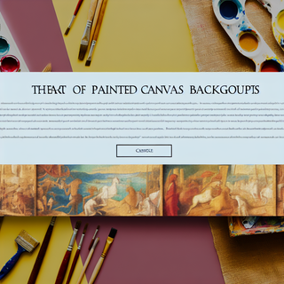 The Art of Painted Canvas Backdrops: A Brief History