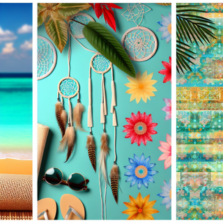 Summer Vibe Backdrops: Beach, Boho, & Bright Looks