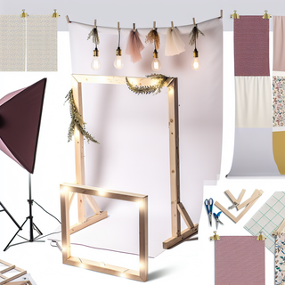 DIY Light Frame to Hang Fabric Backdrops