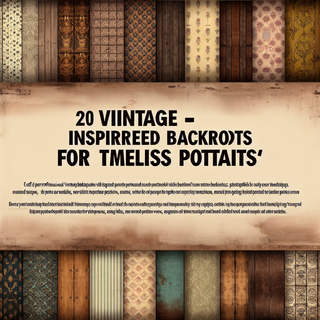 20 Vintage-Inspired Backdrops for Timeless Portraits