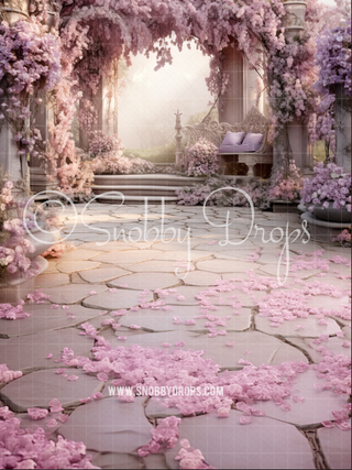Anna's Garden Fabric Backdrop Sweep