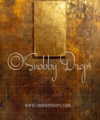 Gold and Browns Skinny-Drop-on-Drop Fine Art Fabric Backdrop Sweep