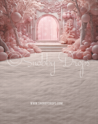 Pink Nutcracker Realms Fabric Backdrop Sweep